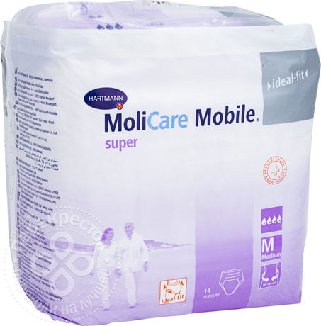 Трусики Molicare Mobile Super впитывающие при недержании  № 14 размер М