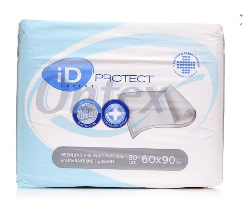 Пелёнки одноразовые впитывающие iD EXPERT 60х90 30 шт (60x90)