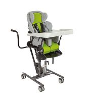Кресло-коляска Кимба Нео комнатная р. 1, зел/сер., регул. подгол. К. 2