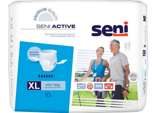 Трусики Сени Active Extra Large  р.4, № 10 для взрослых средней степени недержания