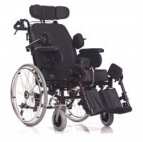 Delux 570 (Comfort 600) кресло коляска инвалидная с доп. фиксацией головы и тела ком/прог