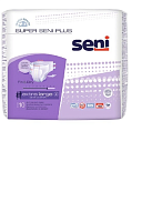 Подгузники SUPER SENI PLUS Extra Large р.4 №10 для взрослых при недержании средней и тяжелой степени