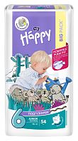 Подгузники Happy Junior Extra (6) упак. 54 шт.,16+ до 30 кг