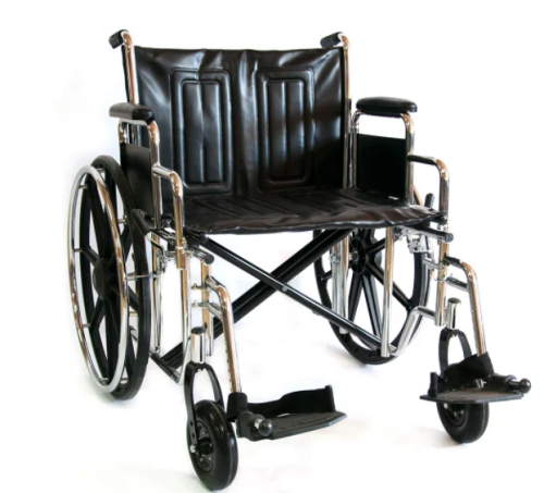 Кресло-коляска с усиленной рамой 711AE-51  ширина 51 см фото 3