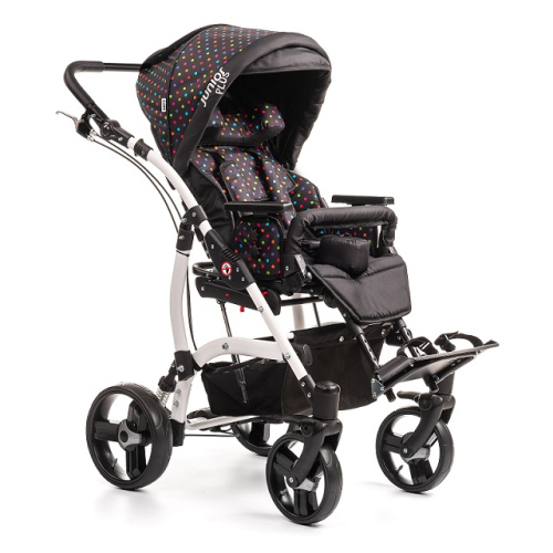 JUNIOR Plus (Джуниор) с литыми колесами, 2 размер, коляска инвалидная в том числе для детей с ДЦП фото 2