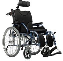 Delux 550 (Comfort 500) коляска инвалидная с доп. фиксацией головы и тела комнатная / прогулочная