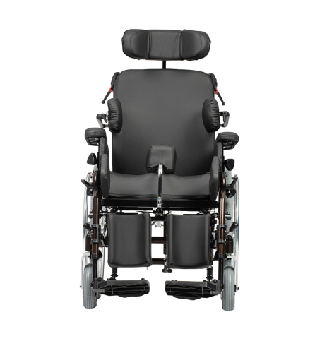 Delux 570 (600, PU/18) кресло-коляска инвалидная с доп. фиксацией головы и тела ком/прог фото 8