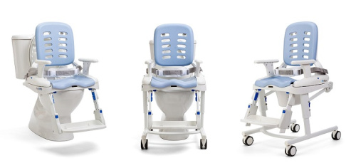 Кресло для туалета и душа с доп фиксацией  для ДЦП Рифтон HTS фото 4