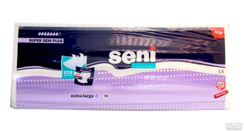Подгузники SUPER SENI PLUS Extra Large р.4 № 30, РФ