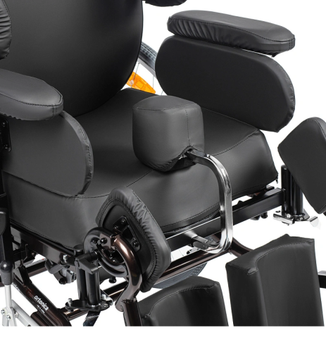 Delux 570 (600, PU/18) кресло-коляска инвалидная с доп. фиксацией головы и тела ком/прог фото 3