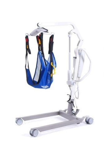 Подъемник передвижной Standing UP 100  -150 кг - ( с подвесом COMFORT с поддержкой головы, ткань)