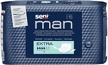 Вкладыши мужские однораз.Seni MAN extra № 15 шт - 1 упаковка 400 мл.