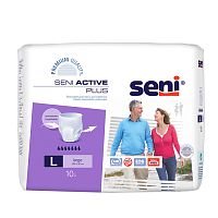 Трусики Сени Active Plus Large (№3), объем талии 100-135 см, 10 шт