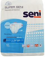 Подгузники Сени Супер Extra Large р.4 № 10 шт.