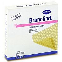 Branolind N/Бранолинд  стер. 7.5х10см № 1, повязка для лечения ран и ожогов