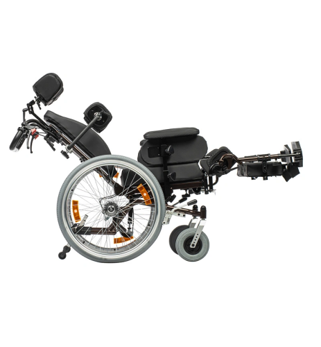 Delux 570 (600, PU/18) кресло-коляска инвалидная с доп. фиксацией головы и тела ком/прог фото 7