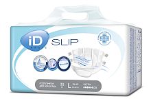 Подгузники для взрослых iD Slip Basic, Large, 30 шт (100-160см) 1600 мл