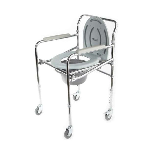 Кресло-стул с санитарным оснащением (с колесами) WC Mobail складной