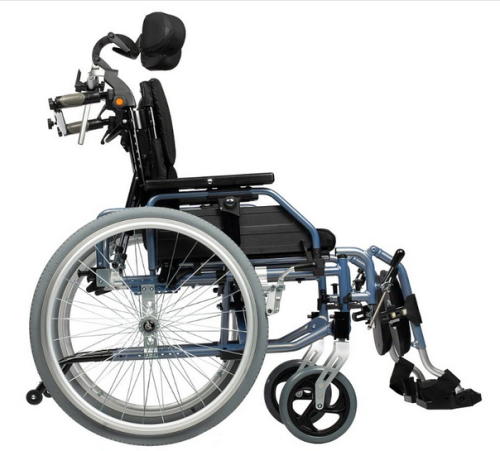 Delux 550 (Comfort 500) коляска инвалидная с доп. фиксацией головы и тела комнатная / прогулочная фото 3